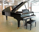 Young Chang G-275 Polished Ebony 9' Concert Grand Piano. Fixed Price $29750.00.