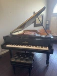Knabe Concert Artist Series Grand Piano, 6'8", Matte Black, 2003. Fixed Price $8500.00.