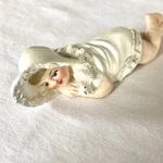 Antique German Bisque Babydoll Figurine 366 Piano Baby Young Girl. Fixed Price $60.00.