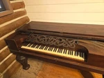 1860 Steinway & Sons New York Square Grand Piano Serial 3470 Legs Lyre Stand Big. Fixed Price $1300.00.
