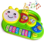 Baby Piano Drum 6-12 Months Toy, Caterpillar Keyboard Light Up Sound. Fixed Price $26.77.