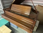 Baldwin Baby Grand Piano 88 Keys Mahogany Wood Finish 3 Pedals Brown. Fixed Price $3500.00.