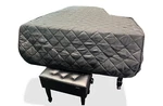 Baldwin Black Standard Quilted Grand Piano Cover For 7'0 Model Sf10. Fixed Price $397.00.