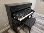 Johannes Seiler Gs-122n Upright Piano Ebony Polish Excellent Condition. Fixed Price $4600.00.