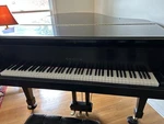 Samick Sg-185 Grand Piano 6'1" Satin Ebony. Fixed Price $7500.00.