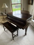 20thc Baldwin Baby Grand Piano - 1970s Symphony Mahogany.. Fixed Price $2600.00.