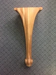 New Unfinished Baldwin Model R 226 Grand Piano Cherry Leg, Front. Fixed Price $299.99.