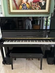 Yamaha Upright Baby Grand Black Piano Disklavier With Stool 1995 In Mint Cond. Fixed Price $5000.00.