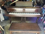 5 Baby Grand Piano By M. Schulz ! Model 222453 Mahogany. Fixed Price $775.00.