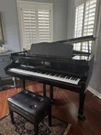 Polished Ebony Baby Grand Piano Samick Sig 50.. Fixed Price $3500.00.