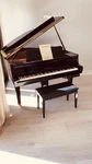 Yamaha Grand Piano 88 Keys Ebony Black Finish 3 Pedals With Bench. Fixed Price $9000.00.