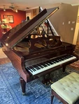 Schimmel 182tj 6 Foot Mahogany Red Baby Grand Piano. Fixed Price $16000.00.