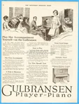 1919 Gulbransen Dickinson Player Piano True Accompanist Baby At The Pedals Ad. Fixed Price $11.49.