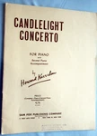 Candlelight Concerto By Howard Kasschau 1957 For Piano With 2nd 15 Pages. Fixed Price $7.99.