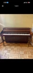 Kimball Console Upright Piano 88 Keys 3 Pedals Walnut Finish Brown Wood. Fixed Price $1500.00.