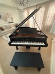 Steinway & Sons Baby Grand Piano Model L - Black Satin Finish, 1924. Fixed Price $15999.00.