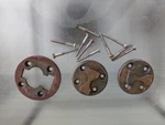 Lot Of Antique Leg Mounting Hardware From 1859 Steinway Grand Piano Aa. Fixed Price $39.00.