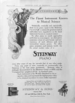 1908 Ad Steinway Pianos Miniature Grand $800 & Vertegrand $550 Ebonized Cases. Fixed Price $19.95.