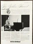 1937 Steinway Piano Print Ad Music Golden Harvest Of Friendship And Inspiration. Fixed Price $17.85.