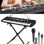 61 Key Usb Electronic Digital Piano Keyboard With Stand, Microphone For Beginner. Fixed Price $45.95.