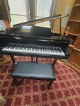 Baby Grand Piano Black Samick Sg 140a W/ Storage Bench 4'7. Fixed Price $4700.00.