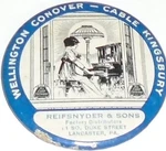 Vintage Player Piano Pocket Mirror Wellington Conover Cable Kingsbury Lancaster. Fixed Price $34.99.