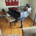 Samick Sg 185 Baby Grand Piano Black Lacquer Appraised At $8,000. Fixed Price $6500.00.