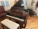 John Broadwood & Sons 7' Boudoir Grand Piano In Rosewood, C.1890 - Ex. Condition. Fixed Price $9500.00.