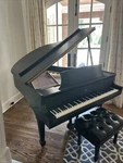 1974 Steinway Baby Grand Model M Ebony. Fixed Price $14500.00.