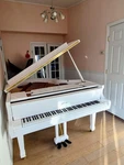 Ritmuller High Gloss White 5 3 Scale Baby Grand Piano -warm Tone- Smooth Touch. Fixed Price $4999.00.