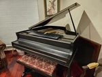 Knabe Baby Grand Piano 1938 Antique Satin Ebony. Fixed Price $4500.00.