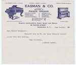 Rare Letterhead Steinway Sohmer Piano Graphics - Easman Newburgh Ny 1914 Edison. Fixed Price $68.00.