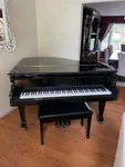Samick Sg-150 Baby Grand Piano 4'11" Polished Ebony. Fixed Price $3550.00.