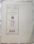 Impromptu: Violin And Piano Recital Series For Two Young Players By Weber (1927). Fixed Price $11.69.