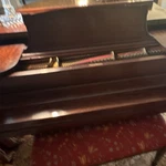 Steinway & Sons Grand Piano Wooden Mahogany Finish Brown Full Size 88 Keys. Fixed Price $5000.00.